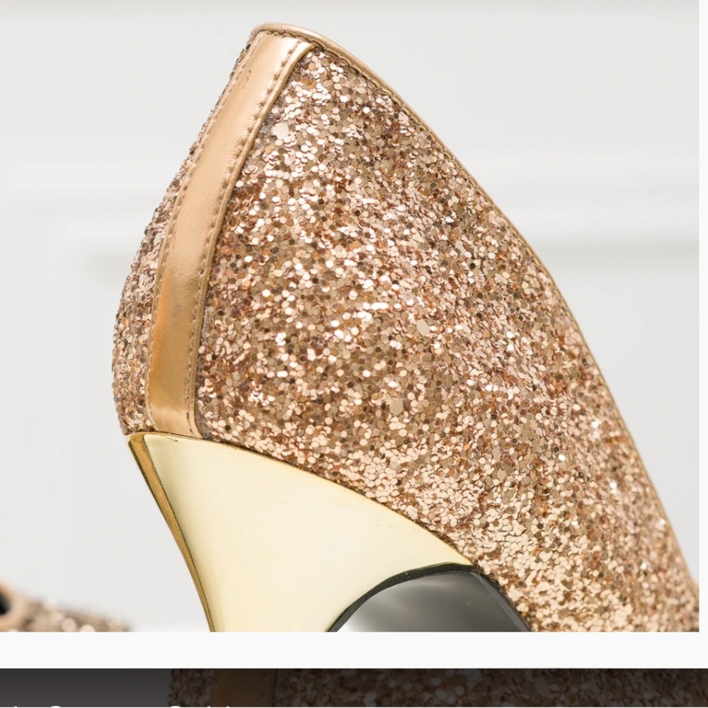 Guess Italian fashion paradise gold 👠 heels - Picture 7 of 8
